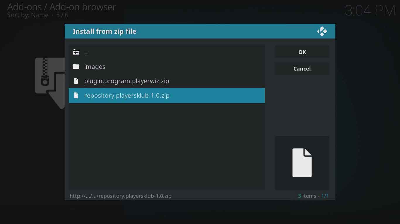 jugadores klub kodi zip archivo instalación instalación