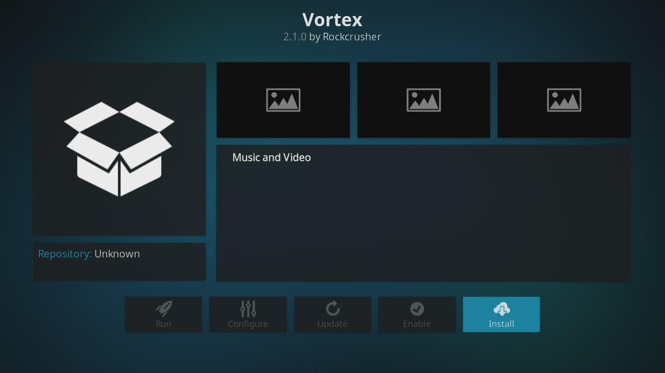 virvel på kodi-installationen