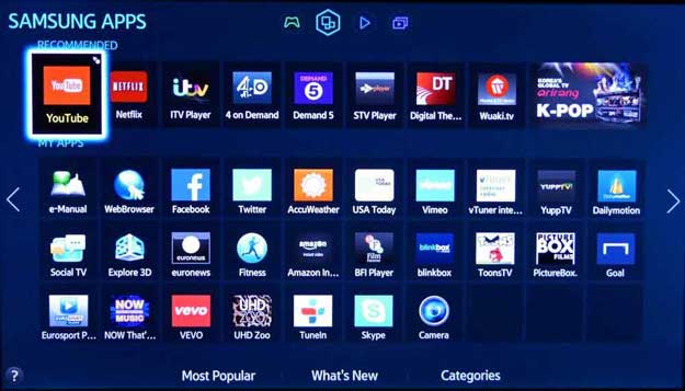 Ciri-ciri TV Pintar Samsung Untuk Pengguna Kodi